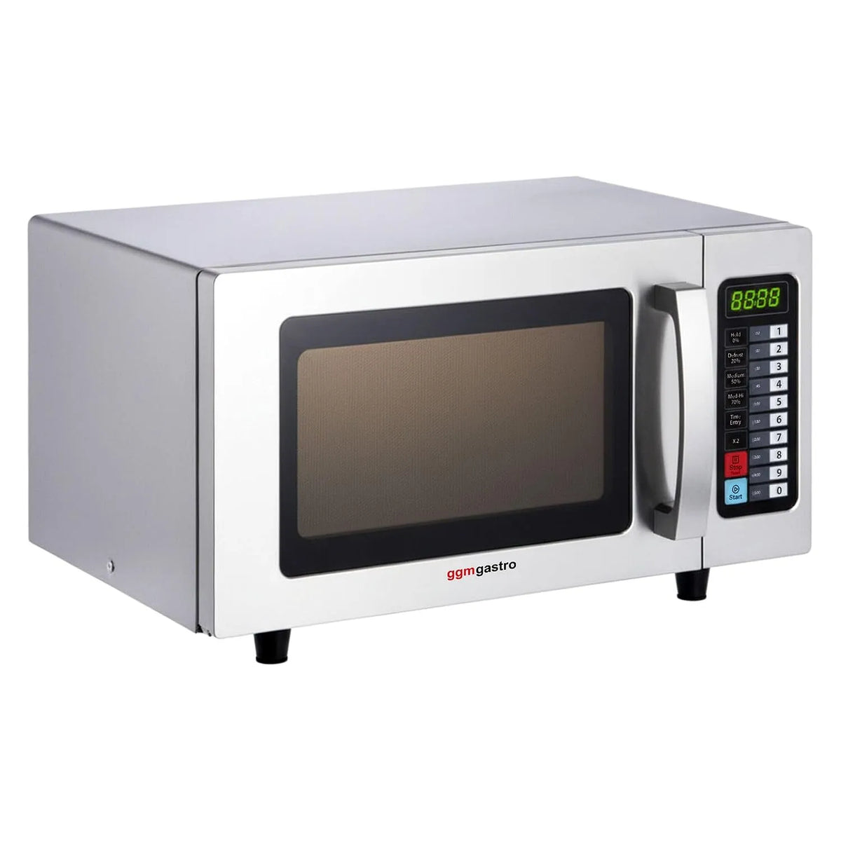 GGM Gastro, Samostatné mikrovlnné trouby, Mikrovlnná trouba 25 l 1 kW, Černá / stříbrná, 25 l, 1 kW, 511 mm, 432 mm