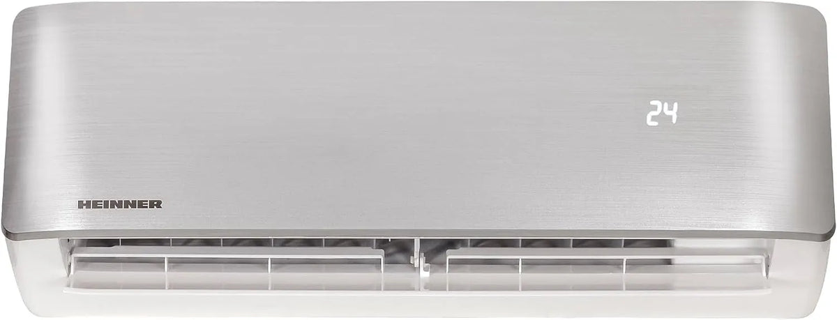 HEINNER HAC-CO12WFN-SL, Splitové klimatizace, Onix Eco Split Klimatizace Silver, 12000 BTU, WiFi, Smart Inverter, A + chlazení, Stříbrná, 12W