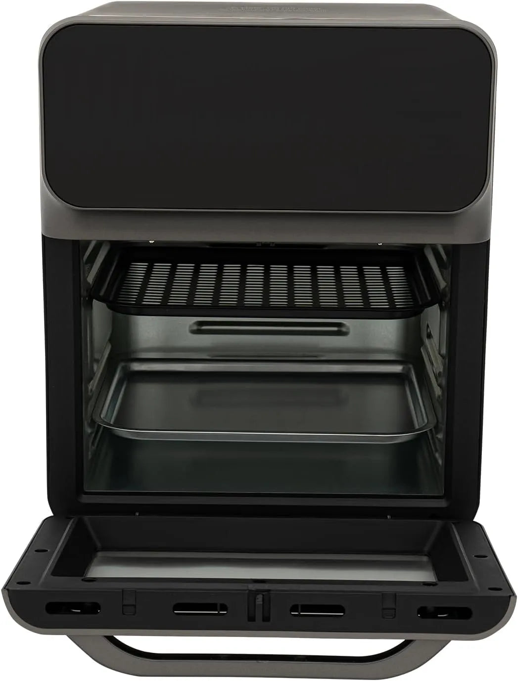 TaNeHaKi, Trouby, Mini trouba 13L teplý vzduch fritor 1350W horký vzduch Airfrier pečení, Černá / stříbrná, 13L, 1350W, 27x26x32cm, 4, 5kg