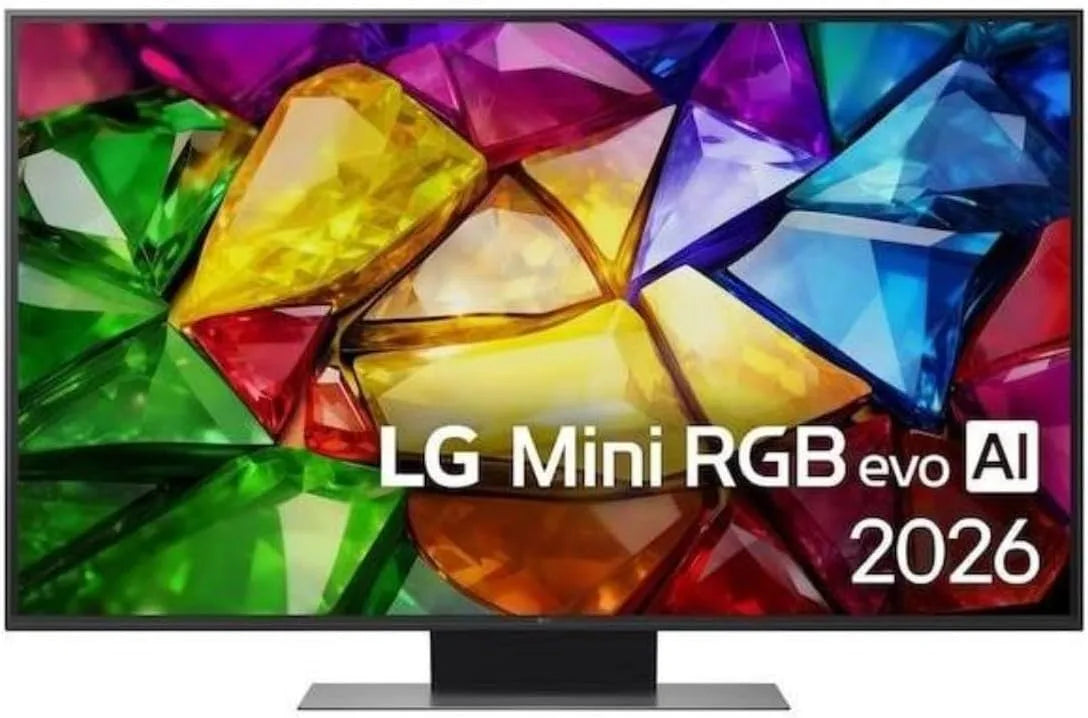 LG 50MRGB86B6A, Přenosné televizory, TV Mini RGB AI (2026) 50- palcový Mini LED 4K UHD, Černá, Mini LED, 4K, 120 V, 20W