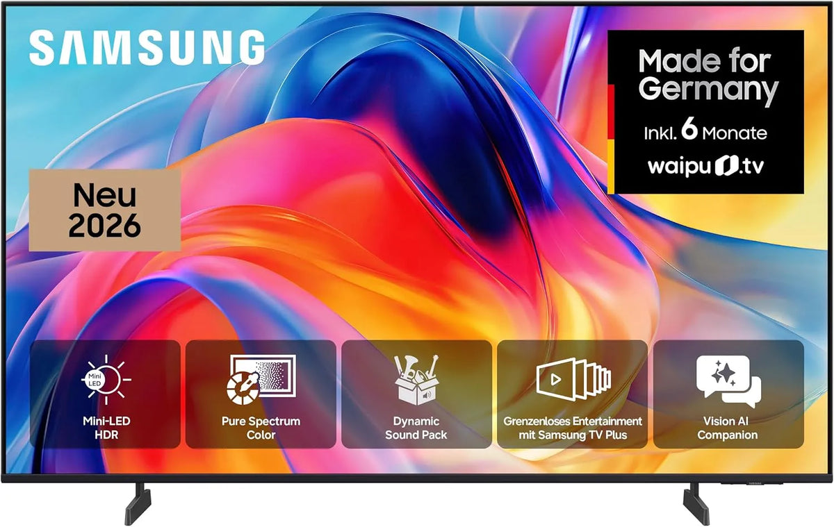 Samsung M70H, Televizory, Mini LED 4K 55 palců (138 cm), UHD TV, Mini LED HDR pro působivé detaily, Motion, Černá, Mini LED, 4K, 138 cm, 144Hz