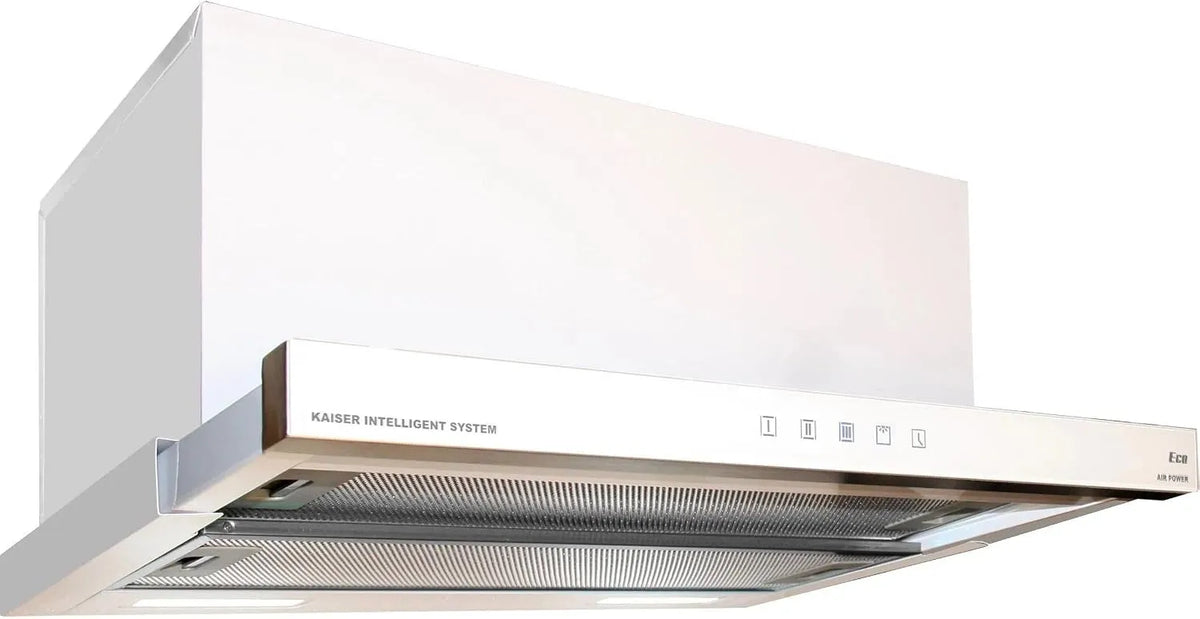 Kaiser 910m3, Digestoře, 60cm Plochý deštník kapota EA 644 W Eco + Cirkulační vzduch, Plochý deštník, Stříbrná, 60cm, 644 W, 45.0 V, 62 dB