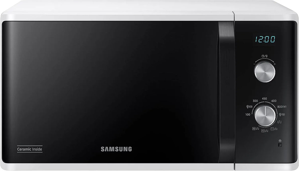 Samsung MG23K3614AW/ET MG23K3614AW, Mikrovlnné trouby s grilem, / ET Mikrovlnná trouba, volně stojící, Dual Dial / ET, Crunch cooking, Bílá, 800 W