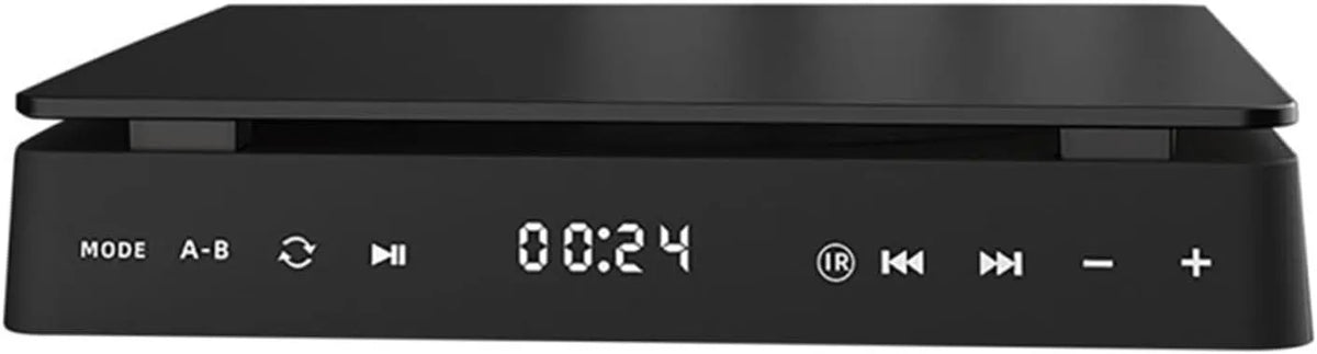 MKHQST 1080P, Přenosné DVD přehrávače, DVD přehrávač HD přenosný CD-VCD hi-fi stereo přehrávač práce pro TV projektor, Černá, 2 V