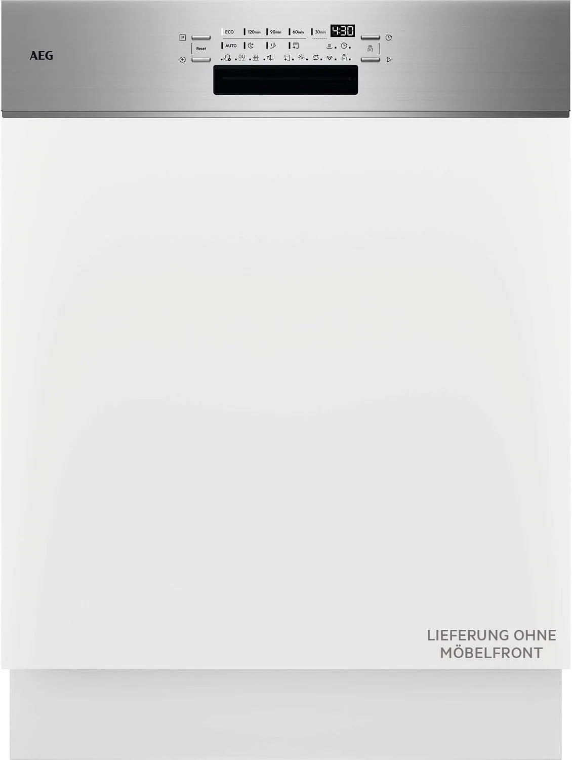 AEG GT8200A2SCM, Myčky nádobí, 60 cm, Částečně integrovaná 8000 myčka nádobí, inteligentní WiFi myčka nádobí, Stříbrná, 38 dB, 8.4L