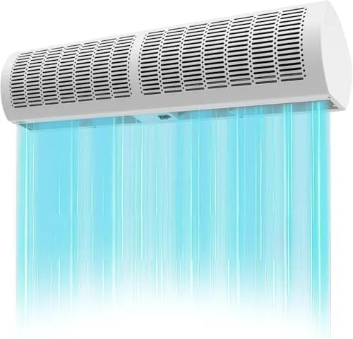Generisch 2-Gang-Windsteuerung, Nástěnné ventilátory, Opona pro dveře, vnitřní ventilátor s klidným motorem, 2rychlostní řízení větru, Černá, 80W