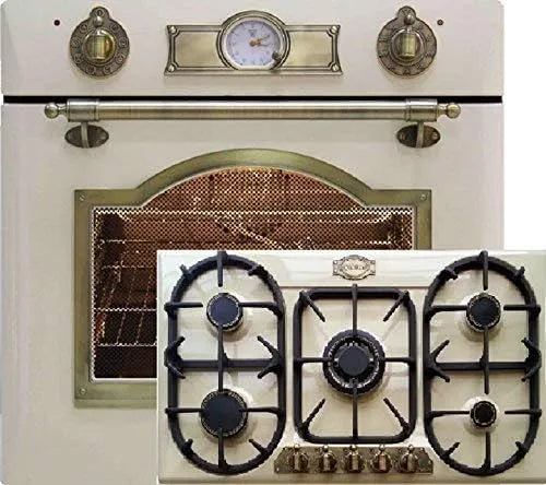 Kaiser, Sety sporáku a trouby, Plynový Herdset Autopark Empire Ivory Stavěné elektrické pekárenské pece EH 6355, Černá, 67L, 90cm, 3.8 kW, 60cm