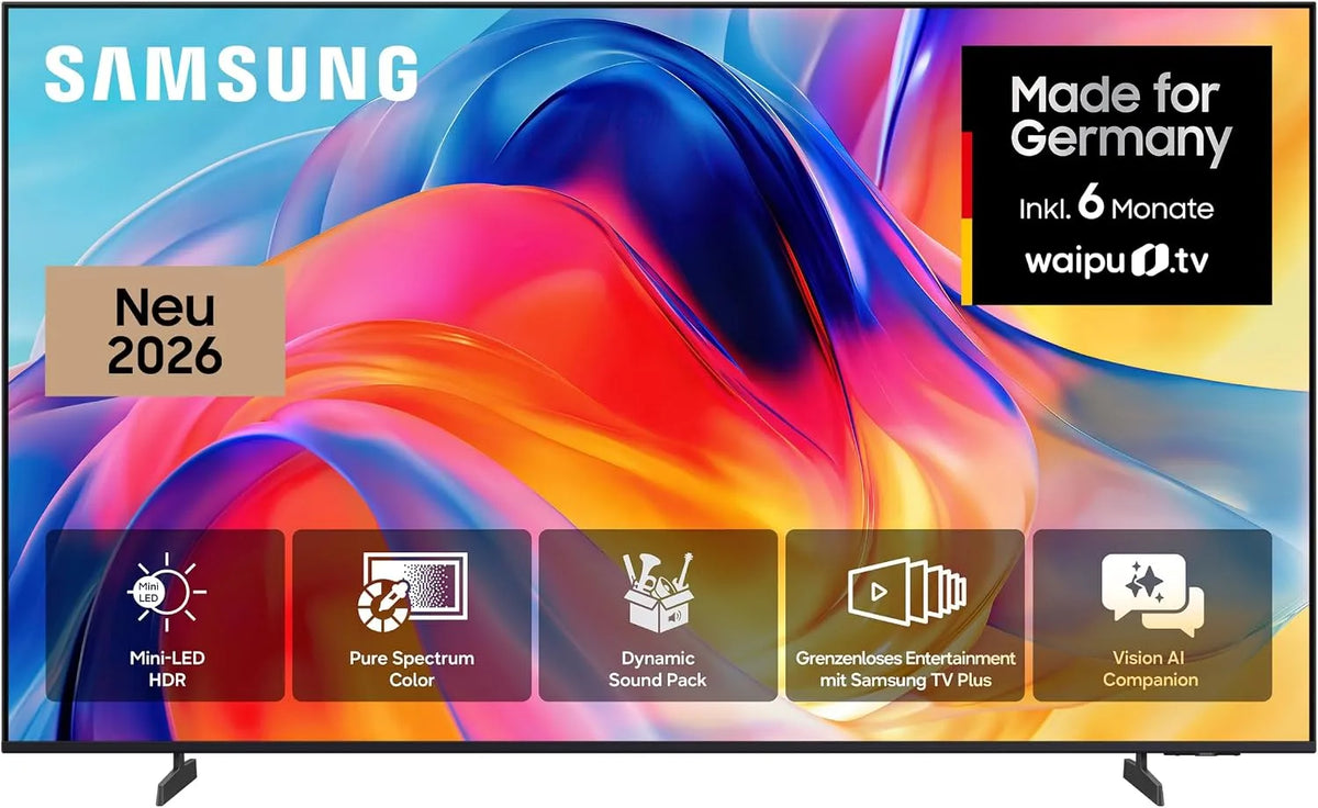 Samsung M70H, Televizory, Mini LED 4K 85 palců (214 cm), UHD TV, Mini LED HDR pro působivé detaily, Motion, Černá, Mini LED, 4K, 214 cm, 144Hz