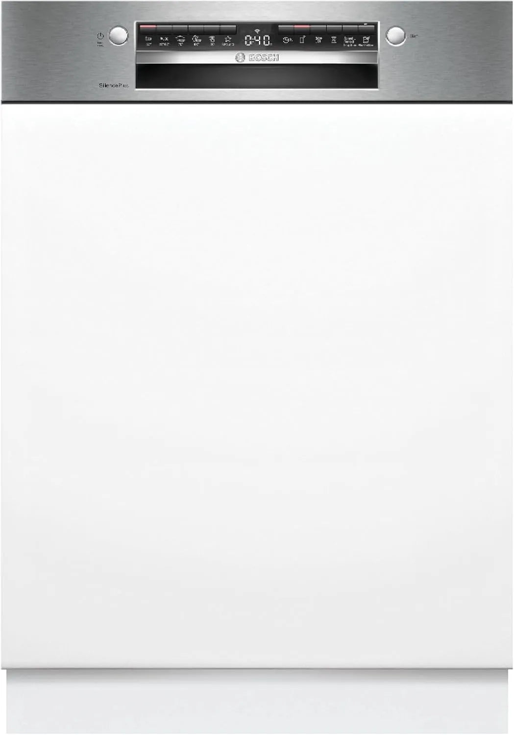 Bosch SMI4EAS28E, Myčky nádobí, 60 cm, Series 4, Smarter myčka nádobí částečně integrované 60 cm, příbory koš, myčka, Stříbrná, 54 kW