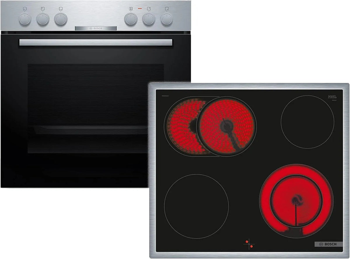 Bosch NKN645GA2E 3D-Hei, Sety sporáku a trouby, HND211CS63, set na sporáku, set na sporáku 60 cm, HEA510BS3, série 2, 3D, Stříbrná, 645G, 60 cm