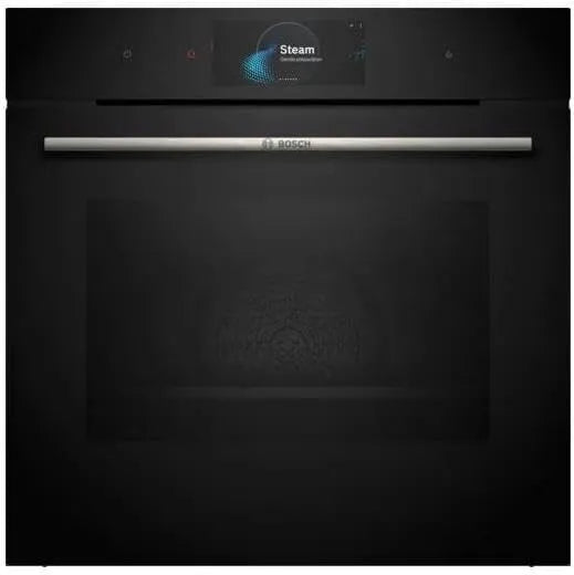 Bosch HSG7584B1, Parní pece, série 8 Smarter built- in parní trouba, 60 x 60 cm, 1 L vodní nádrž, digitální, Černá / stříbrná, 1 L