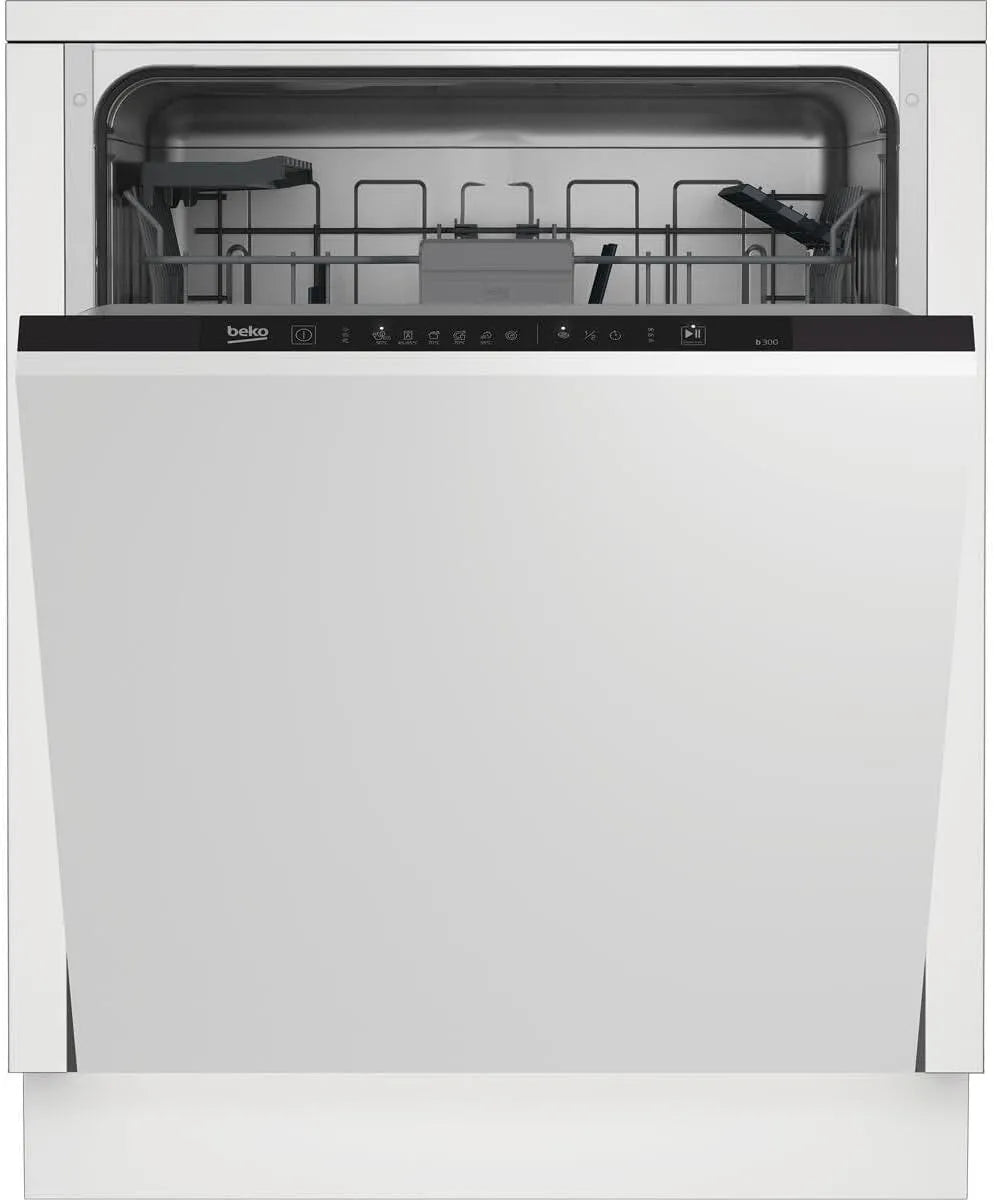 Beko BDIN16430 b300, Myčky nádobí, 60 cm, budova-v myčce nádobí 60 cm plně integrovaný, pro 14 šitých stropů, 3 úrovně, Stříbrná