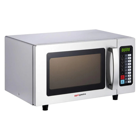 GGM Gastro, Samostatné mikrovlnné trouby, Mikrovlnná trouba 25 l 1 kW, Černá / stříbrná, 25 l, 1 kW, 511 mm, 432 mm