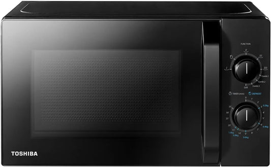 TOSHIBA MW2-MG20PE, Mikrovlnné trouby s grilem, (BK) Mikrovlnná sporák 700 W s křupavým grilem a kombinovanou funkcí vaření, 5, Černá, 700 W