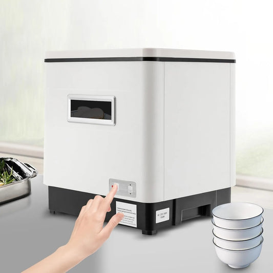 DSYOGX, Velké domácí spotřebiče, Stolní myčky nádobí, malé kompaktní myčky nádobí s mytím, dezinfekcí, Bílá, 55 dB, 800W, 240V, 50 Hz
