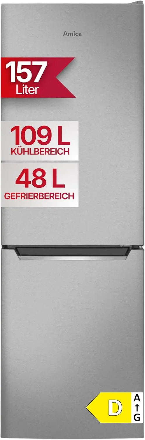 Amica, Kombinované chladničky s mrazákem, Chladicí mrazák 157 L 144x47. 4x49. 5 cm KGCL 384 157 E, Bílá, 157 L, 144x47, 4x49, 5 cm