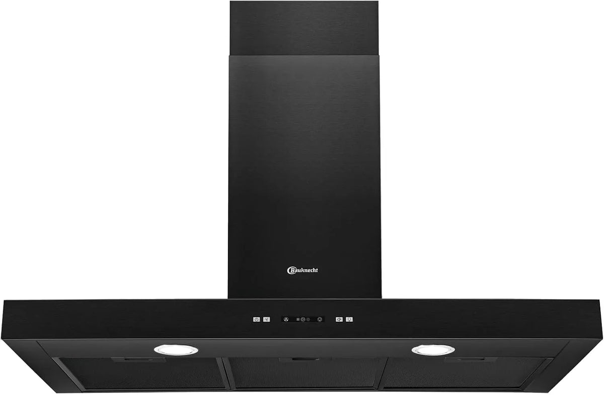 Bauknecht, Nástěnné digestoře, DBIBS 93F LL K nástěnná kapota (90cm) / Třída energetické účinnosti B / Režim, Černá / stříbrná, 90cm, 63.9 kW