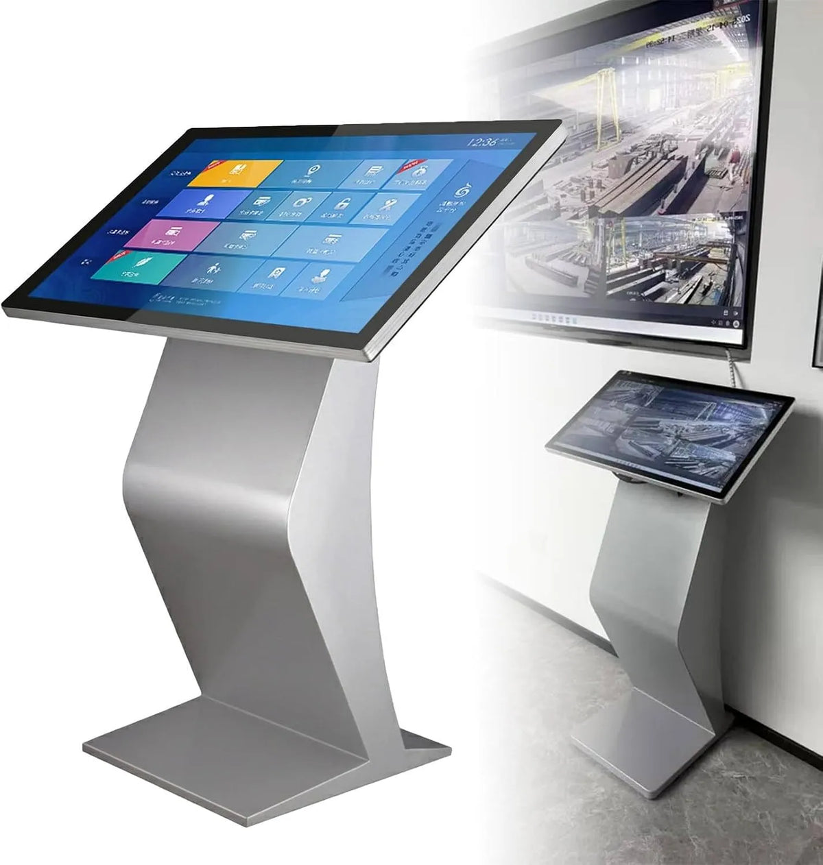 LYAYYDS, Zobrazovat rámečky, Kiosek dotykové obrazovky 21.5 / 32 palců, LCD reklamní displej 1920x1080 HD IPS, Černá, 1920x1080, 22 ', 32', 2 G