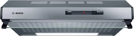 Bosch DUL62FA51, Podstavné digestoře, série 2, podstavba kapota, 60 cm široká, cirkulující a výfukový vzduch, LED, Černá, 60 cm