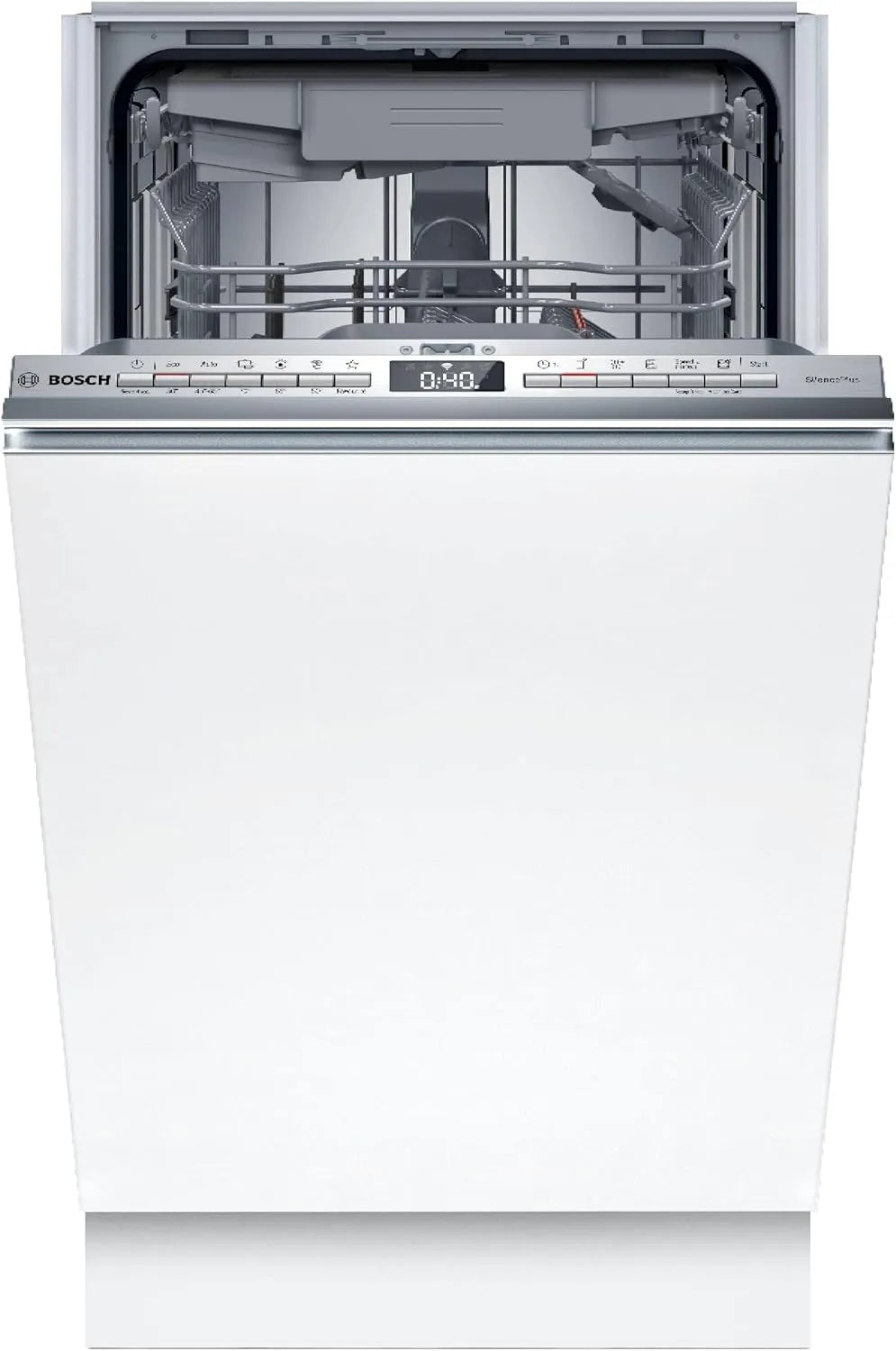 Bosch SPV4HMX49E, Myčky nádobí, 60 cm, Series 4, plně integrovaná myčka nádobí, 45 cm, DuoPower for Cleaning, AquaStop, Stříbrná, 5 cm