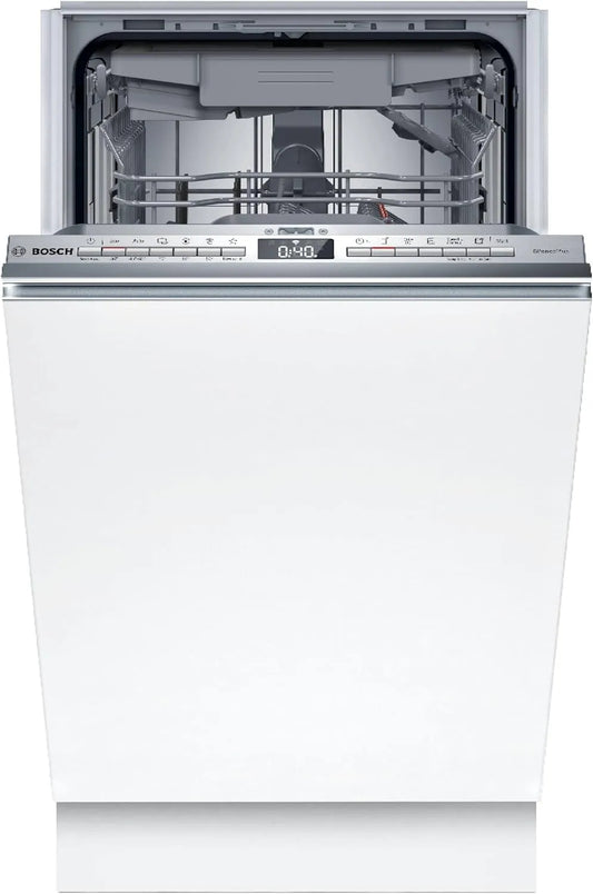 Bosch SPV4HMX49E, Myčky nádobí, 60 cm, Series 4, plně integrovaná myčka nádobí, 45 cm, DuoPower for Cleaning, AquaStop, Stříbrná, 5 cm