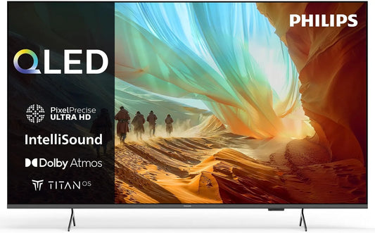 PHILIPS 50PQS7801/12 50PQS7801, Televizory, FILIPS / 12 50- palcový Ambilight 4K LED Smart TV, Pixel Precise Ultra HD, Titan, Černá, 4K, QLED