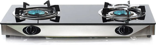 NJ The right choice NGB-S2, Varné desky, NJ Krytý plynový sporák, 2 hořáky, přenosný plynový sporák, LPG sporák, pro, Průhledná, 6, 8 kW, 2 v