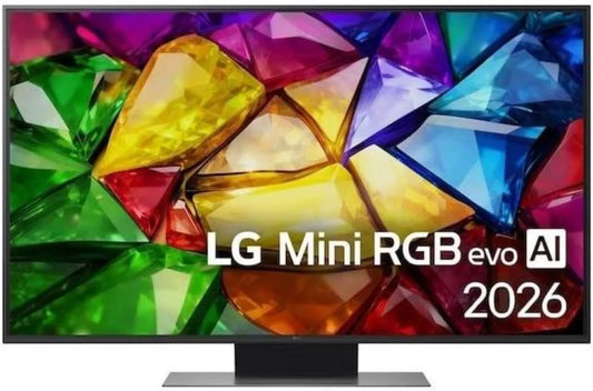 LG 50MRGB86B6A, Přenosné televizory, TV Mini RGB AI (2026) 50- palcový Mini LED 4K UHD, Černá, Mini LED, 4K, 120 V, 20W