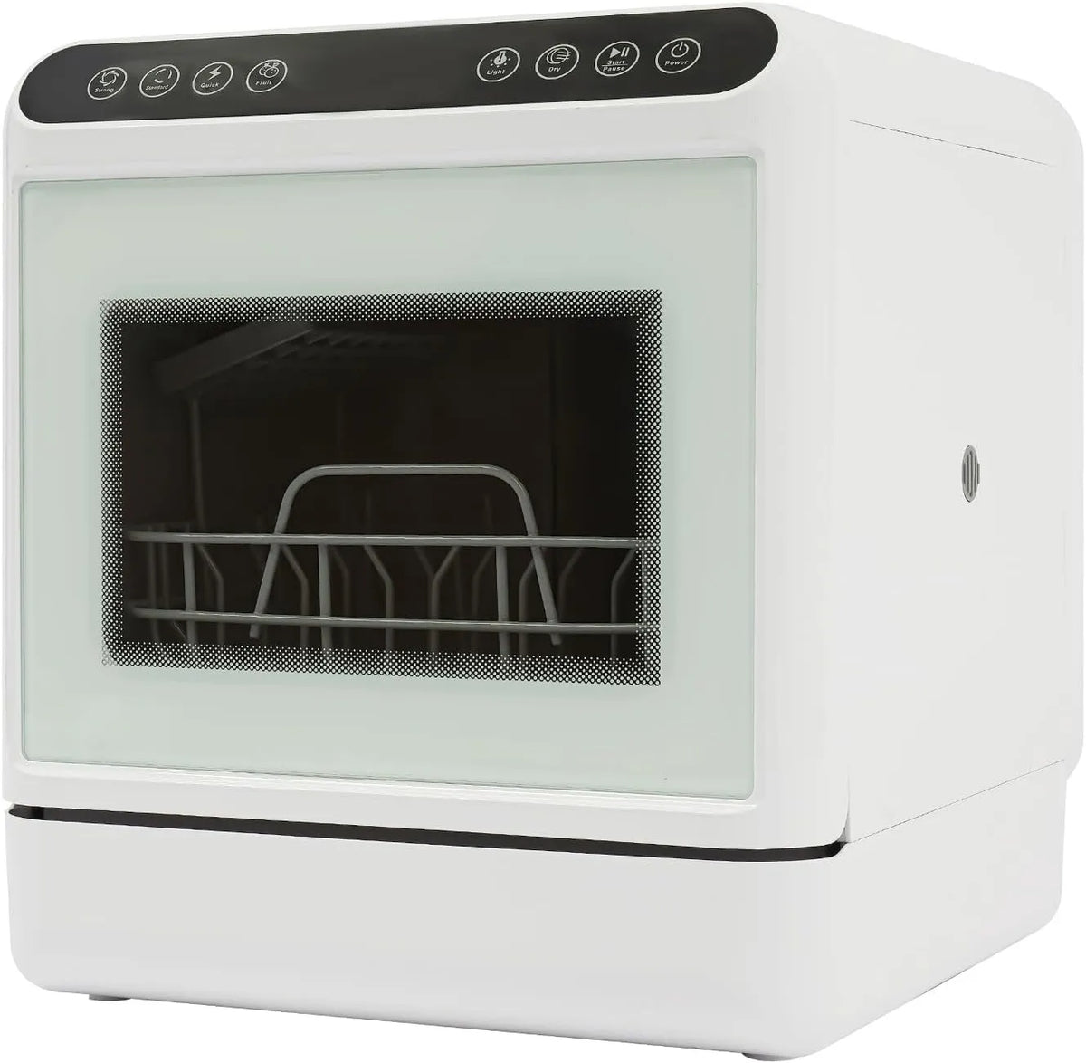 Linanty, Stolní myčky nádobí, Stolní myčka 1100W, mini myčka s 6L vodní nádrží, kompaktní myčka se 4 programy, Bílá, 1100W, 6L, 1.32 g, 220V