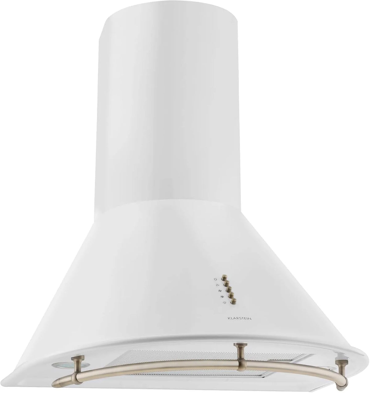 Klarstein, Nástěnné digestoře, Lumio Neo - Retro rozsah kapoty, stěny kapoty, 60 cm široký, třída energetické, Stříbro / bílé, 60 cm, 75cm