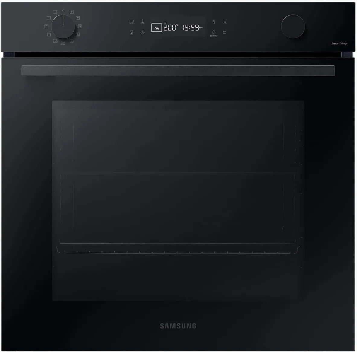 Samsung NV7B41307AK/U1 NV7B41307AK, Trouby, / U1 Pyrolýzní pekárenský nábytek černá sklo - Série 4, Černá / stříbrná, 76 l, 25W