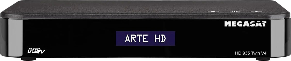 Megasat, Satelitní přijímač, HD 935 Twin V4 - Twin-Sat přijímač, PVR, Bluetooth - černá, 2 v, 65 dB, 25 dB, 3 L