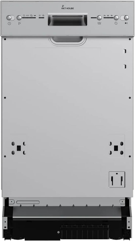 KKT KOLBE DW4504ED, Myčky nádobí, 60 cm, Semi- integrovaná myčka, 45 cm, Stříbrná