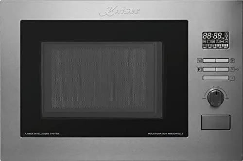 Kaiser, Mikrovlnné trouby s grilem, 2520 instalace nerezové oceli Multifunkční mikrovlnná trouba, 25L, Hot Air grill, Stříbrná, 5 × 59