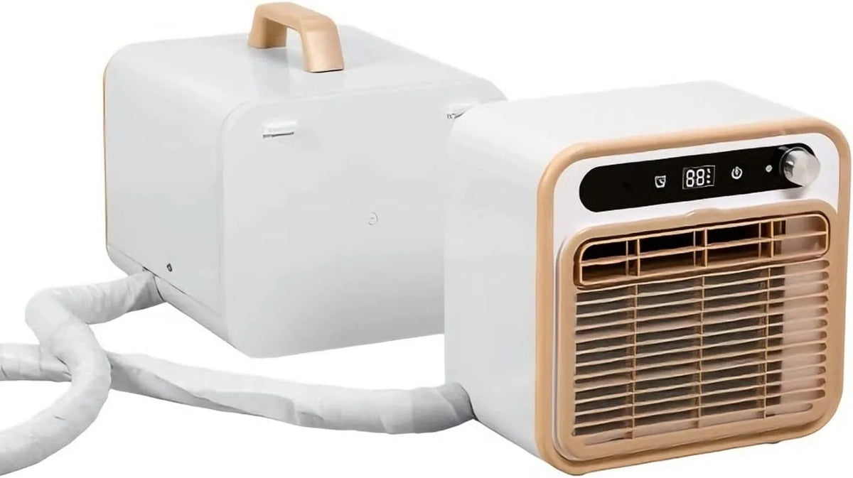 Generic, Splitové klimatizace, 5000 BTU Split AC jednotka, tichý provoz 40dB s dotykové ovládání, 12H časovač pro, Šedá, 5000 BTU, 40dB, 55 dB