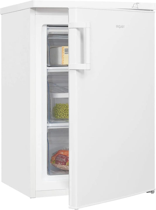Exquisit GS81-H-010E, Mrazničky, Excelentní Mrazicí box - 85 litrový mrazák, Bílá, 85 l, 5 x 56, 0 x 57, 5 cm