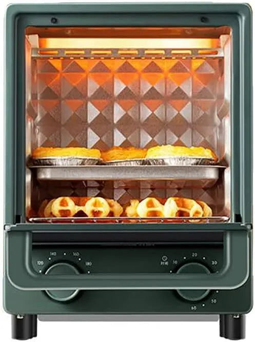 FBHFSUIEF 60-Minuten-Timer 12-Liter-Elektrobackofen, Mini trouby, 12- litr elektrické trouby a grilu, dvojité skleněné dveře, odnímatelný zásuvka