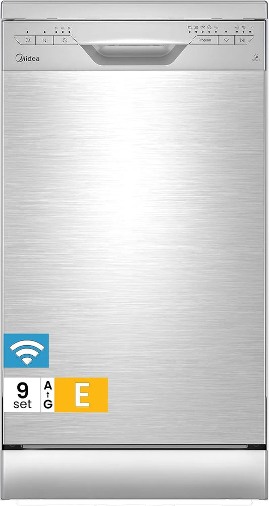 Midea 3.45N, Myčky nádobí, 45 cm, SF PRO myčka nádobí 45cm Freestanding & Under- Buildovable Silver, Stříbrná