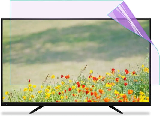 DFGHNBVC, Ochranné prvky obrazovky TV, Ochranný film pro 43-65 Inch Velké TV obrazovky s modrým světelným filtrem, Černá, 65 Inch, 48 Inch