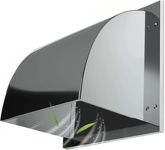 LIGUOYI, Paliva, mřížky a větrání, 400mm nerezová ocelová výfuková kapota 300mm 350mm 4000mm čtvereční ventilační, Stříbrná, 400mm, 300mm, 350mm