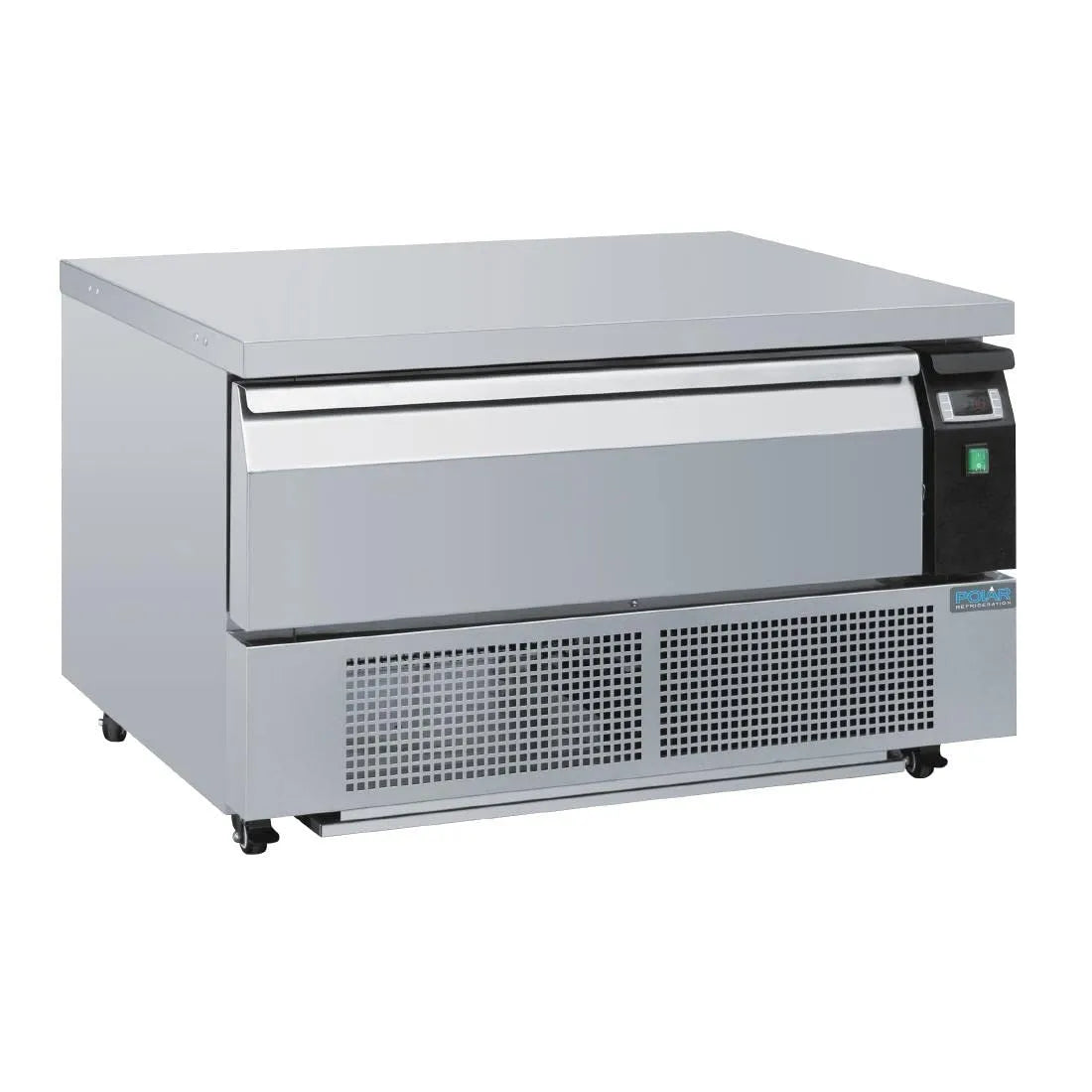 Polar 2xGN, Kombinované chladničky s mrazákem, Polární U- Series Single Drawer Counter Fridge Mrazič, Černá
