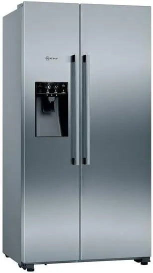Neff KA3923IE0, Kombinované chladničky s mrazákem, N 70, American Side by Side, Inox antiotiskový otisk, 178, 7 x 90.8 cm (H x B), Stříbrná, 7 x 90