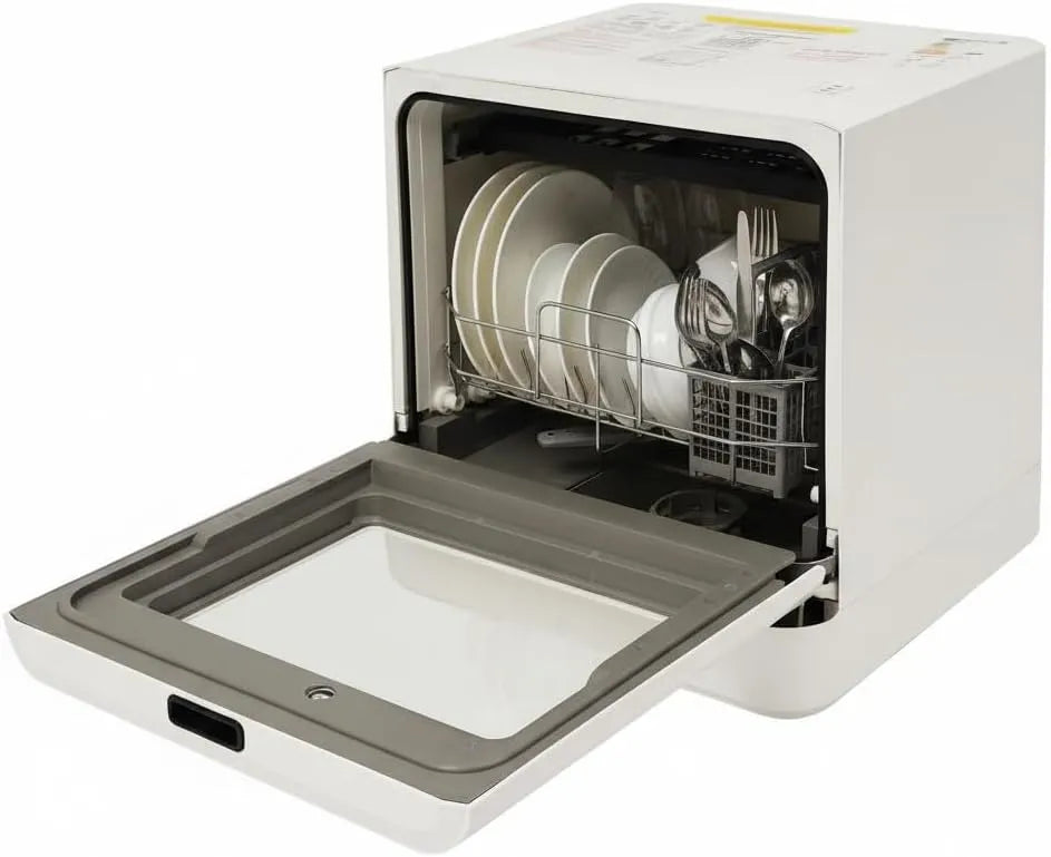 OBLLER, Stolní myčky nádobí, Stolní myčka nádobí, mini myčka s a bez připojení k vodě použitelné, přenosná, Bílá, 5L, 26 cm, 0, 58 kW, 3 l