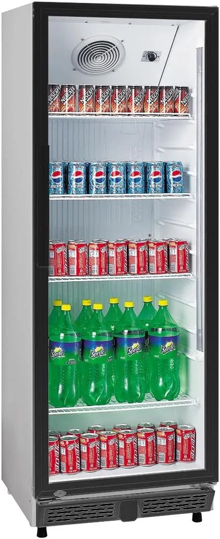 A&S Polarny, Chladicí lahve, A & S Polarny Nápoje Lednice 360 L bílá se skleněnými dveřmi, Bílá, 360 L, 620 x 635 x 1732, 544 x 485 x 1504
