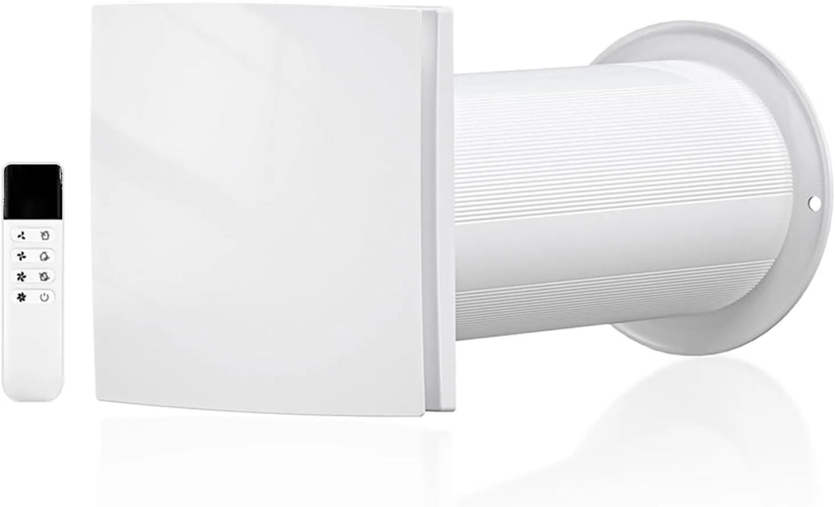 LINGGONGAIR, Nástěnné ventilátory, 100mm 100 mm decentralizovaný ventilační systém s rekuperací tepla - nástěnný, Černá, 100mm, 5W