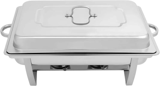 TRDEWR 2-Pfannen-Chafing-Dish-Buffet-Set 2-pan, Ohřívače nápojů a jídel