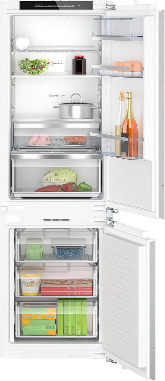Neff KI7863DD0 177.2x55, Kombinované chladničky s mrazákem, N 70, built- in chladničko- mrazírenský kombinovaný, built- in chladničko, Bílá, 2x55