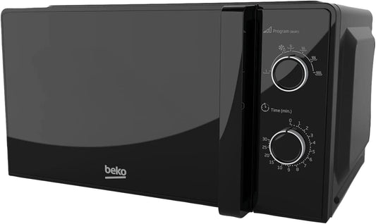 Beko MOC20100BFB, Samostatné mikrovlnné trouby, mikrovlnná trouba Solo 20 litrů, 700 W, časovač max. 30 min, 5 kroků, funkce, Černá, 20 l