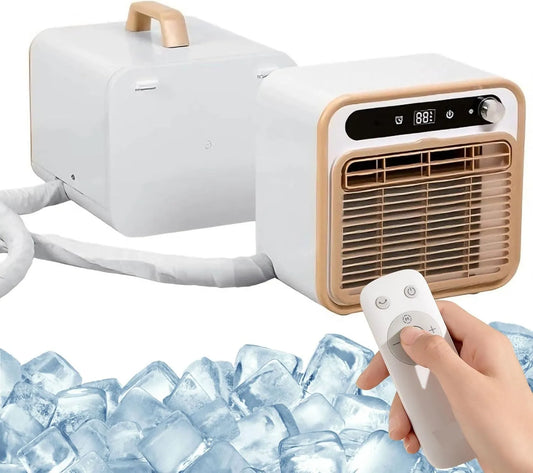 Generic 12H-Timer 500W-K, Splitové klimatizace, Dvoutrubková mobilní klimatizace, jednotka s flexibilní 1m hadicí, 500W chlazení, Bílá, 500W