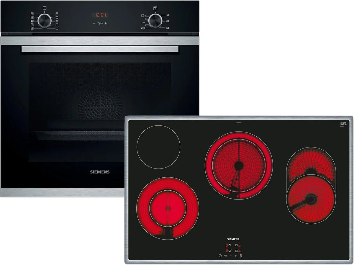 Siemens EQ214KD00Z HR214ABS0, Sety sporáku a trouby, Sada pro balení toalet + skleněná keramická nádoba ET845HH17, Černá, 80 cm